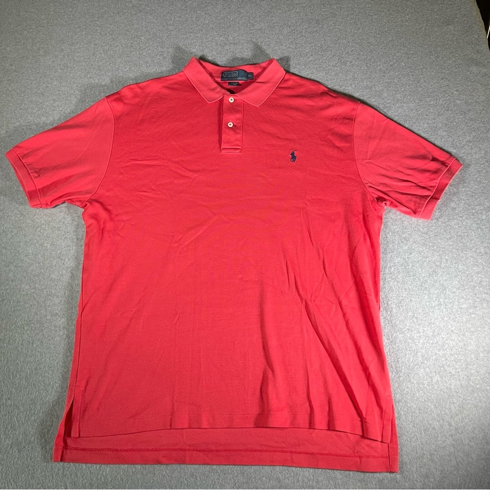 Polo Ralph Lauren men’s pink cotton polo buttoned shirt